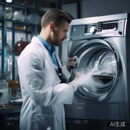 云米洗衣机维修现场勘查传授#威王洗衣机清洗效果实测：家庭清洁新选择