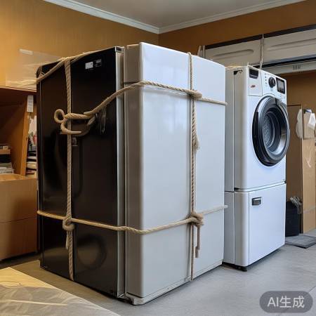 澳柯玛洗衣机400客服热线咨询交流♛冰箱洗衣机捆绑技巧，轻松搬家不损坏