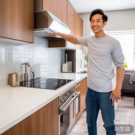 国美集成灶厂家人工服务电话传授←集成灶吊柜高度不够,厨房装修如何避免尴尬?